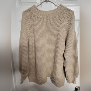 Old Navy Women's Beige Cowl Neck Sweater